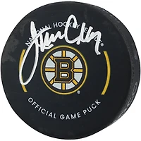 Rondelle de match officielle autographiée par Jim Craig des Bruins de Boston