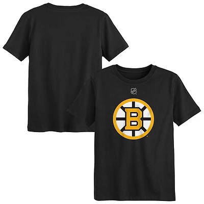 T-shirt noir avec logo principal des Bruins de Boston pour jeunes Outerstuff