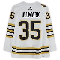 Linus Ullmark Boston Bruins Autographed 2023-24 White adidas Authentic Jersey with 100th Anniversary Patch