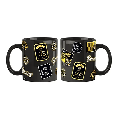 Logo Brands Boston Bruins 2-Pack 15oz. Color Mug Set