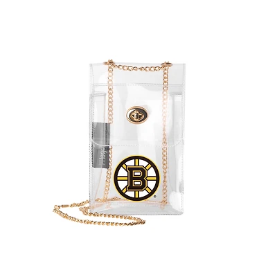 Logo Brands Boston Bruins Clear Essential Crossbody Purse