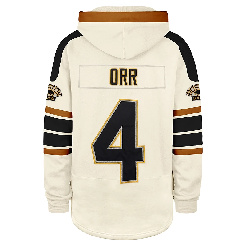 V111020 Bruins Bobby Orr 47 Brand Old Time hockey Cagoules à lacets pour joueur de hommes SWTMENNUM XX1356PMWHVT660672CL #5