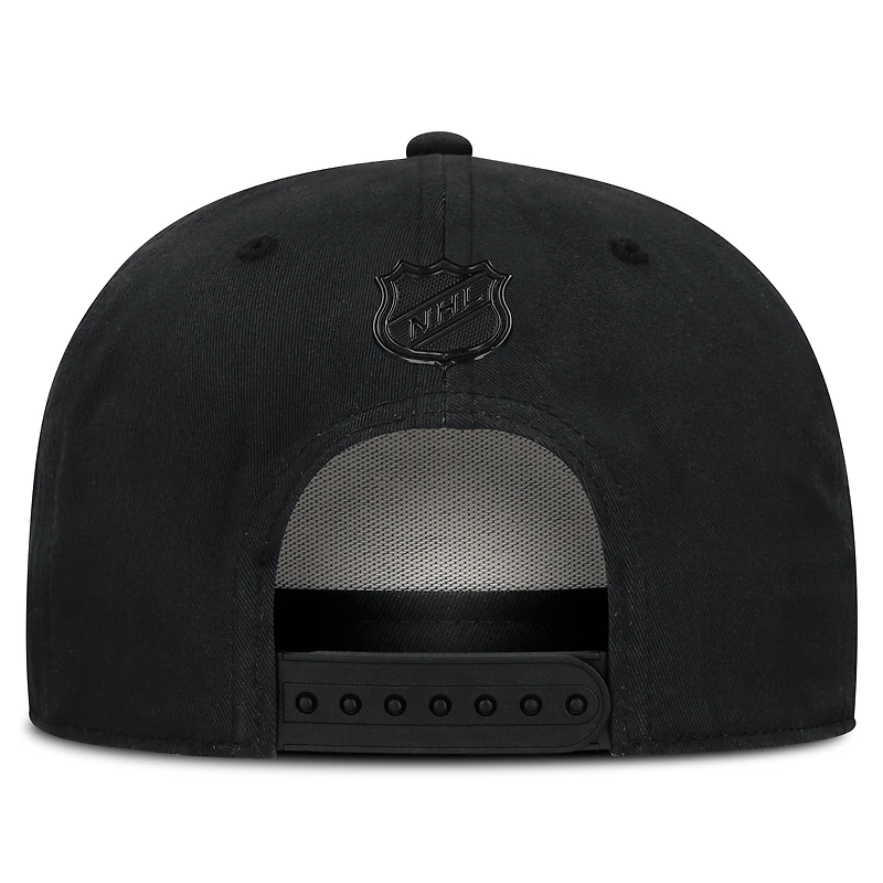 Casquette ajustable authentique Pro A-Frame noire Boston Bruins pour homme Fanatics