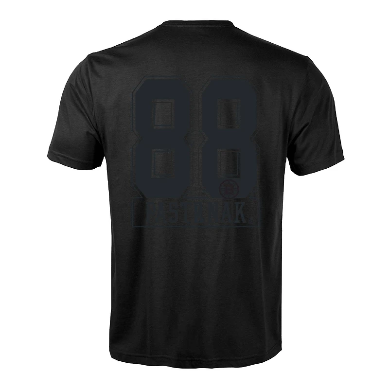 Men's Levelwear David Pastrnak Black Boston Bruins Richmond Darkside Name & Number T-Shirt
