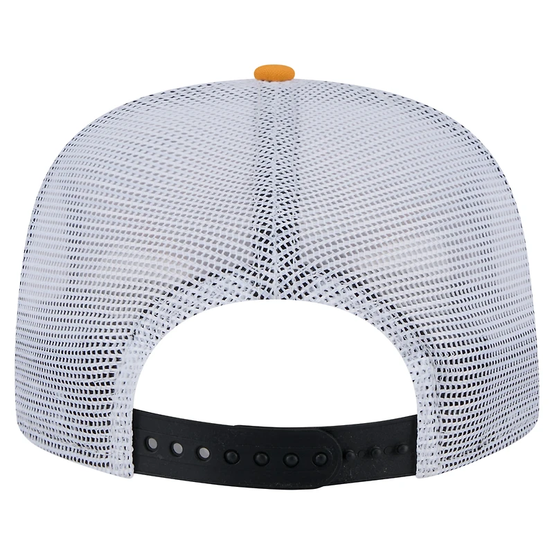 Men's New Era  Black/Gold Boston Bruins Throwback V-Dye Adjustable Golfer Hat