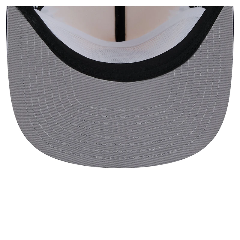 Men's New Era  Black/Gold Boston Bruins Throwback V-Dye Adjustable Golfer Hat