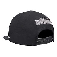 Men's Pro Standard  Cream Boston Bruins French Terry Snapback Hat