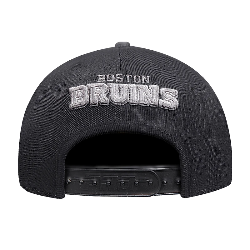 Men's Pro Standard  Cream Boston Bruins French Terry Snapback Hat