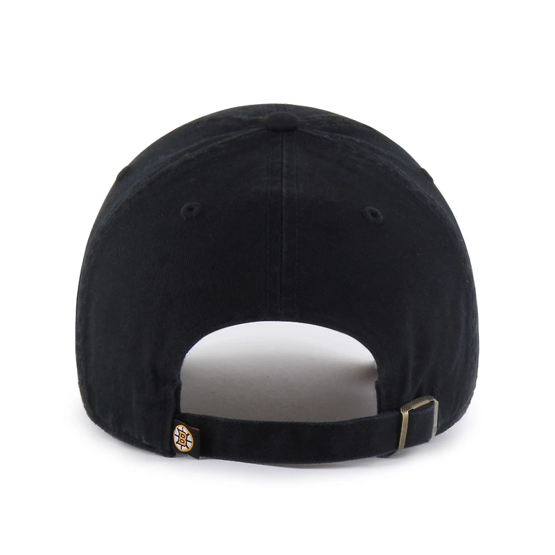 Casquette ajustable noire « 47 » pour homme avec logo alternatif des Bruins de Boston