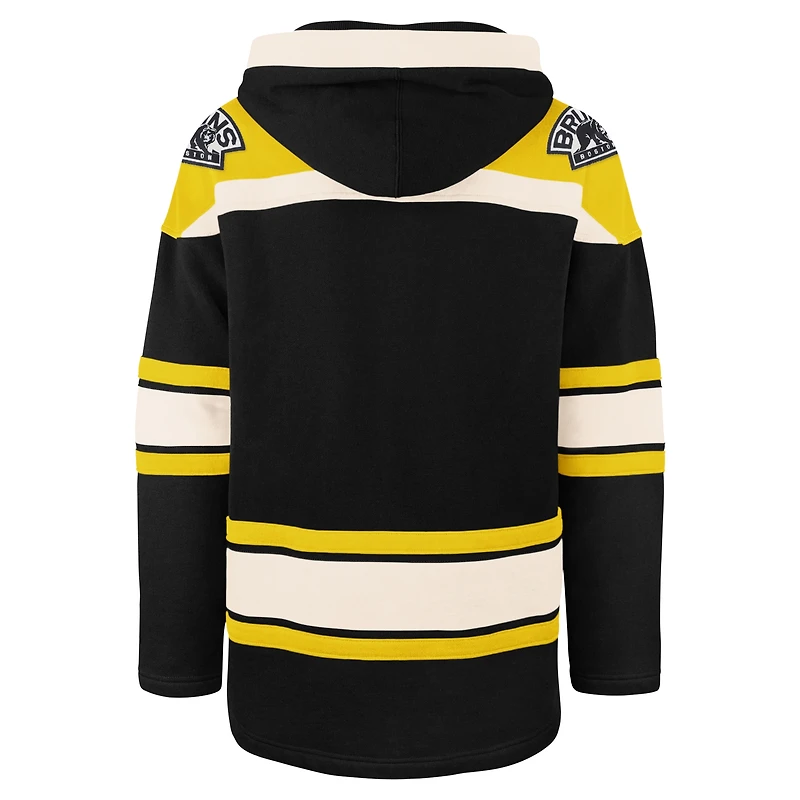 Sweat à capuche '47 noir Boston Bruins Big & Tall Superior Lacer pour hommes
