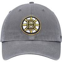 Casquette ajustable '47 Charcoal Boston Bruins Team Clean Up pour hommes