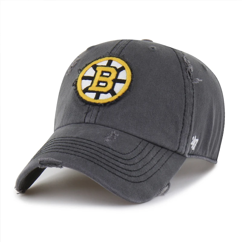 Casquette ajustable homme '47 Bruins de Boston, couleur anthracite, aspect vieilli