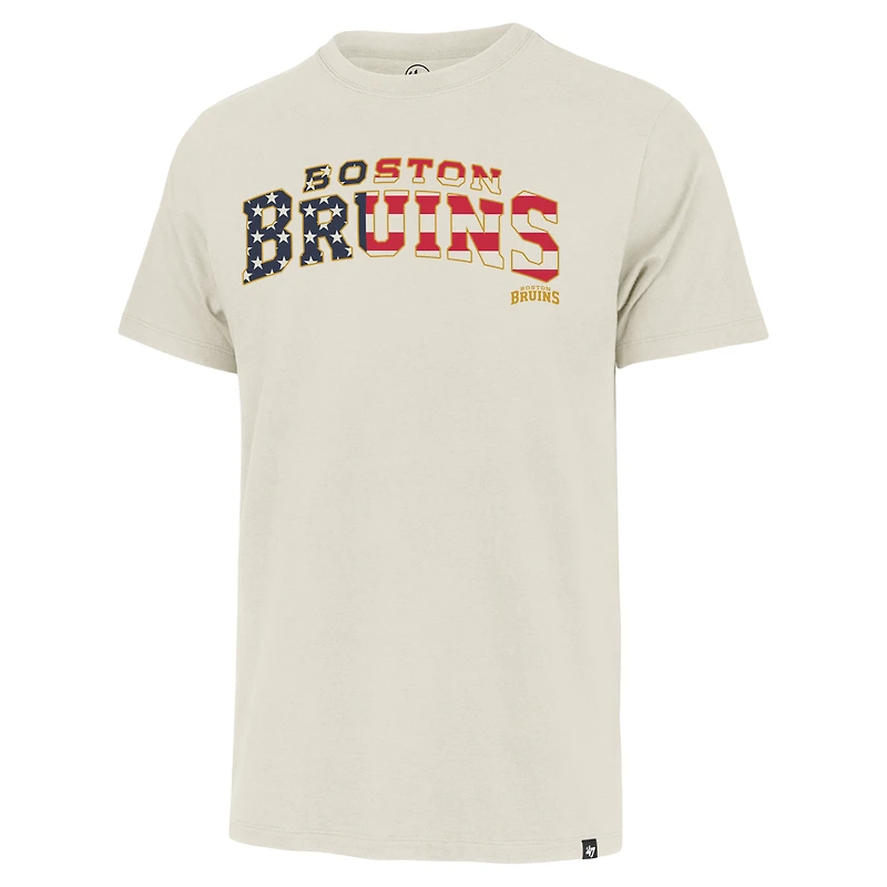 Men's '47 Cream Boston Bruins Americana Franklin T-Shirt