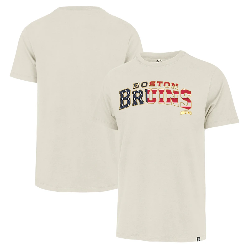 Men's '47 Cream Boston Bruins Americana Franklin T-Shirt