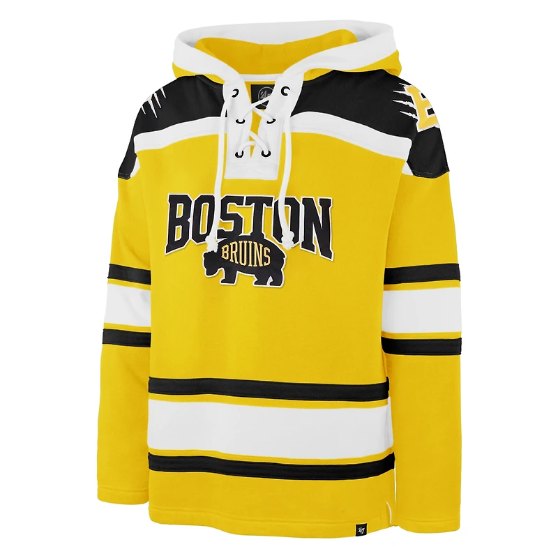 Men's '47 Gold Boston Bruins 2026 NHL Stadium Series Superior Lacer Hoodie