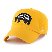 Casquette ajustable « 47 Gold Boston Bruins Core Logo Clean Up » pour homme