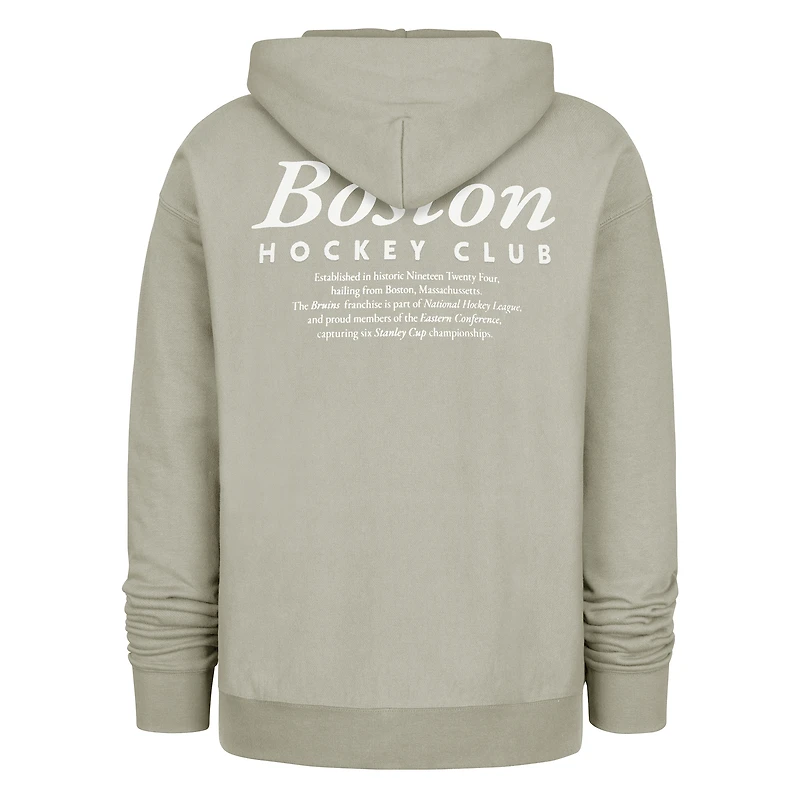 Sweat à capuche gris Boston Bruins Foundation '47 pour homme