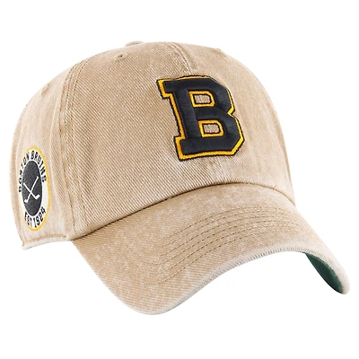 Casquette ajustable Earldor Clean Up des Bruins de Boston '47 kaki pour hommes