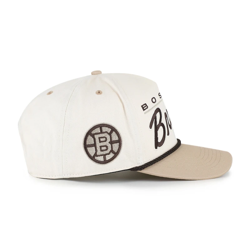 Men's '47 Natural/Tan Boston Bruins Neutral Terrain Hitch Rope Adjustable Hat