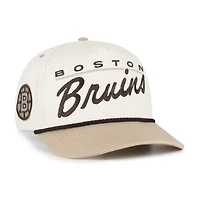 Men's '47  Natural/Tan Boston Bruins Neutral Terrain Hitch Rope Adjustable Hat
