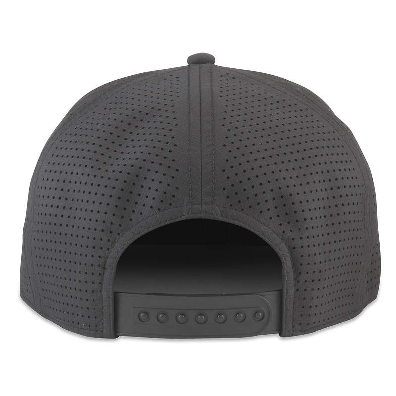 Men's American Needle Black Boston Bruins Buxton Pro Tech Adjustable Hat