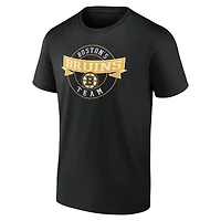 T-shirt noir pour homme avec cercle d'honneur des Bruins de Boston