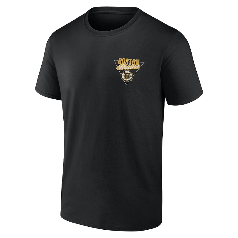 T-shirt noir pour homme des Bruins de Boston, « Net Slap »
