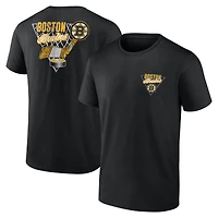 Men's  Black Boston Bruins Net Slap T-Shirt