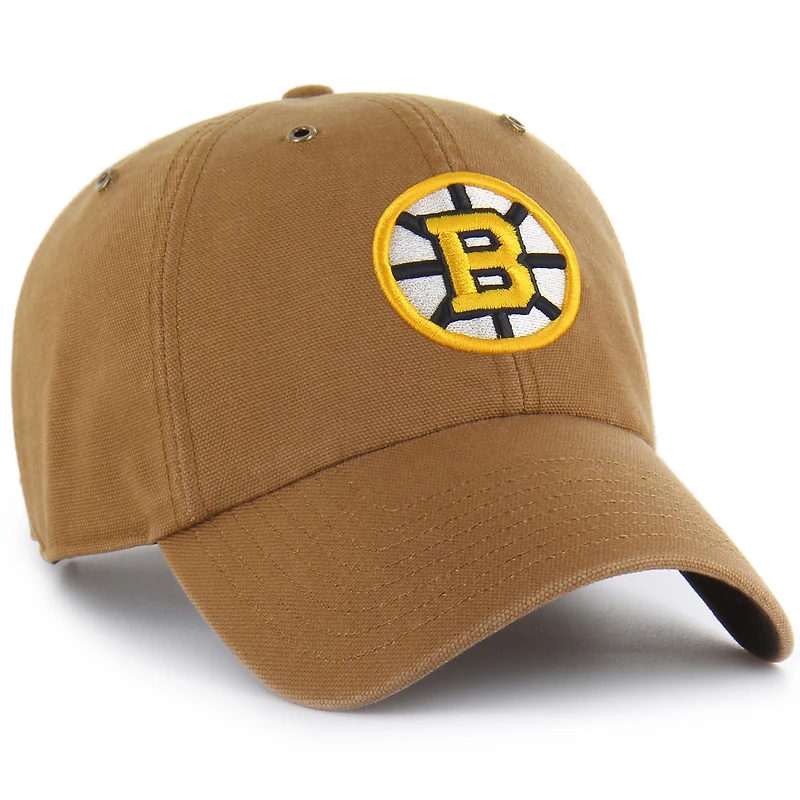 Men's Carhartt x '47 Brown Boston Bruins Clean Up Adjustable Hat