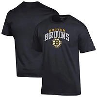 T-shirt noir avec logo principal des Bruins de Boston pour homme