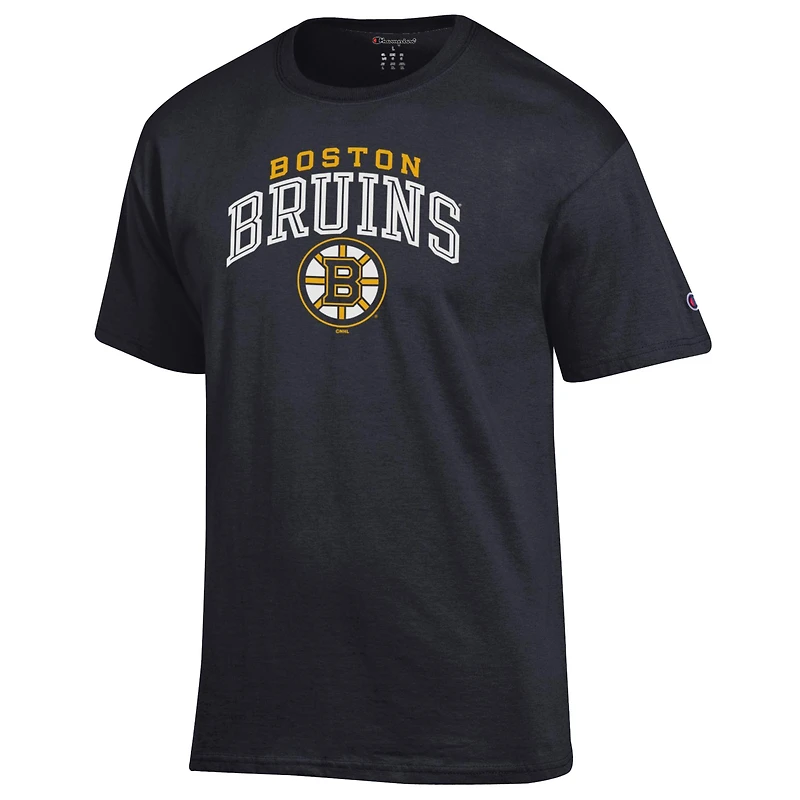 T-shirt noir avec logo principal des Bruins de Boston pour homme