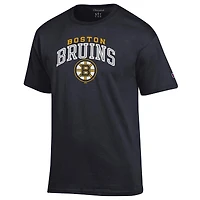 T-shirt noir avec logo principal des Bruins de Boston pour homme
