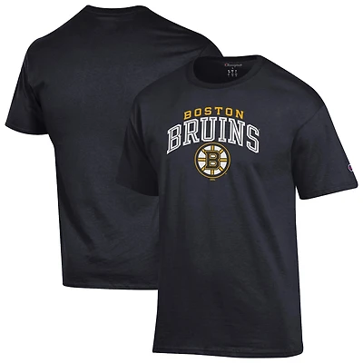 T-shirt noir avec logo principal des Bruins de Boston pour homme