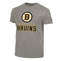 T-shirt gris Champion Tri-Blend pour homme des Bruins de Boston