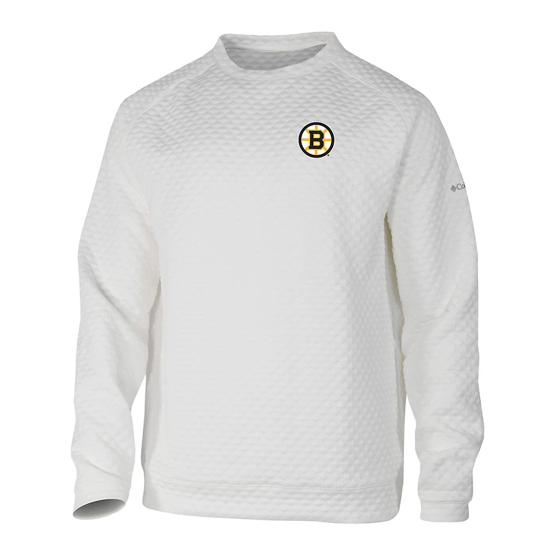 Men's Columbia  White Boston Bruins The Finder Sweatshirt
