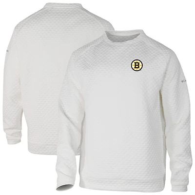 Men's Columbia  White Boston Bruins The Finder Sweatshirt