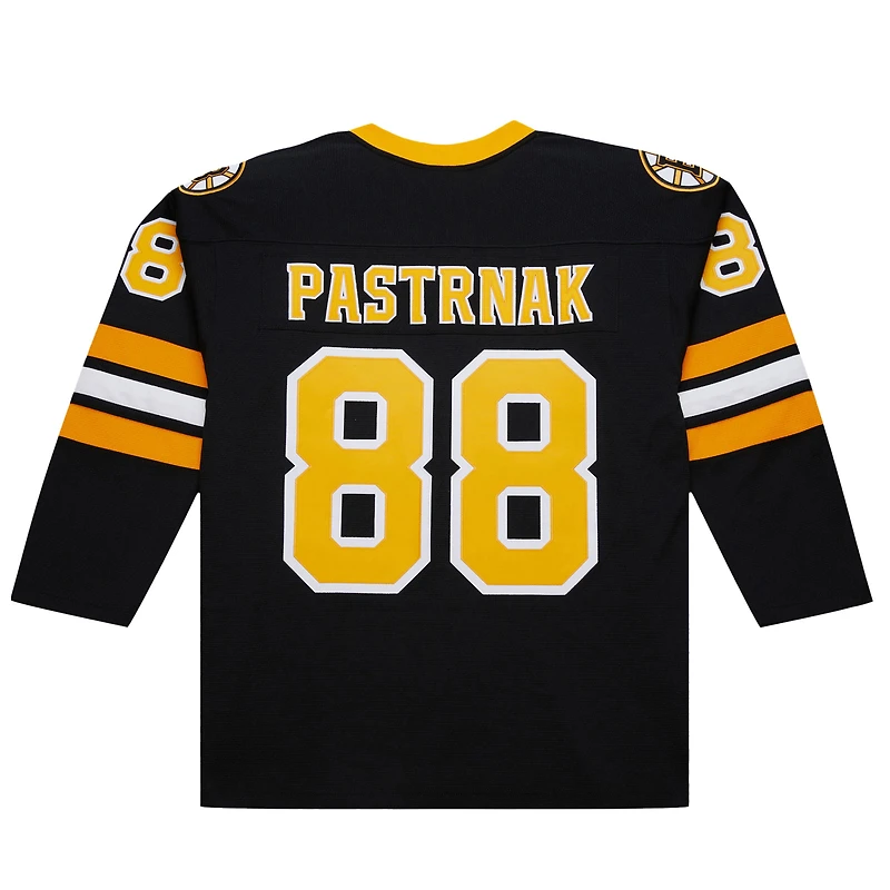 Maillot David Pastrnak noir pour homme des Bruins de Boston 2014-15 Power Play