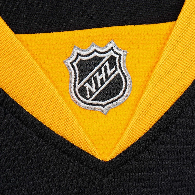 Maillot David Pastrnak noir pour homme des Bruins de Boston 2014-15 Power Play