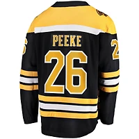 Men's Fanatics Andrew Peeke Black Boston Bruins Home Breakaway Jersey
