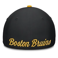 Casquette Flex Fit noire et or des Bruins de Boston pour homme Fanatics