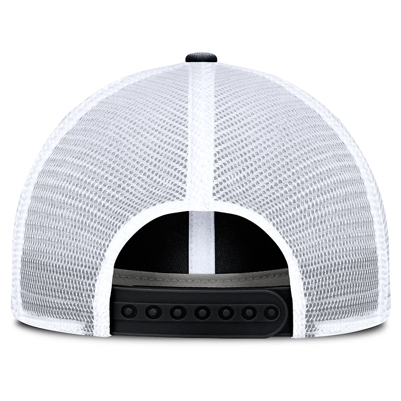 Casquette ajustable Averie Trucker noire/blanche des Bruins de Boston Fanatics pour hommes