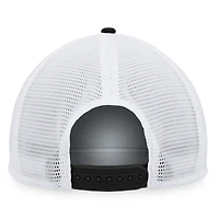 Casquette Snapback de camionneur en mousse avec patch frontal en mousse Fanatics pour hommes, noir/blanc, Bruins de Boston