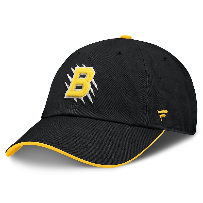 Casquette ajustable authentique professionnelle Fanatics noire Boston Bruins 2026 NHL Stadium Series pour homme