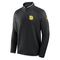 Men's Fanatics Black Boston Bruins 2026 NHL Stadium Series Authentic Pro Quarter-Zip Pullover