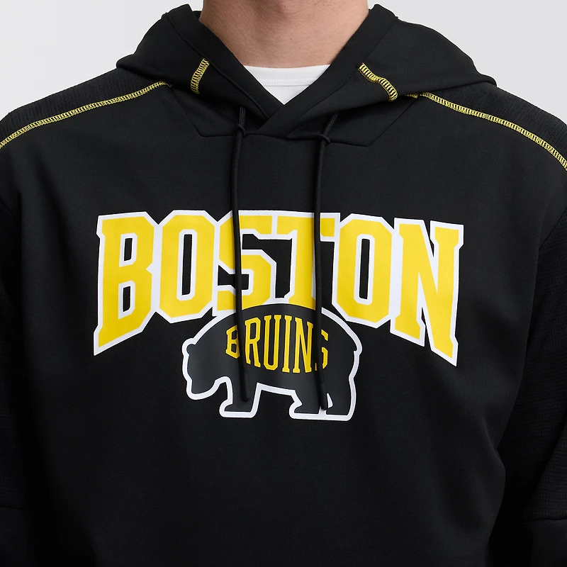 Men's Fanatics Black Boston Bruins 2026 NHL Stadium Series Defender Pullover Hoodie