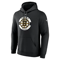 Sweat à capuche en polaire secondaire authentique Pro Core Boston Bruins Fanatics noir pour hommes