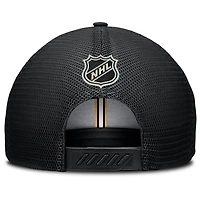Men's Fanatics Black Boston Bruins Authentic Pro Home Ice Trucker Adjustable Hat
