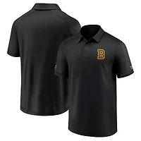 Men's Fanatics Black Boston Bruins Authentic Pro Logo Polo