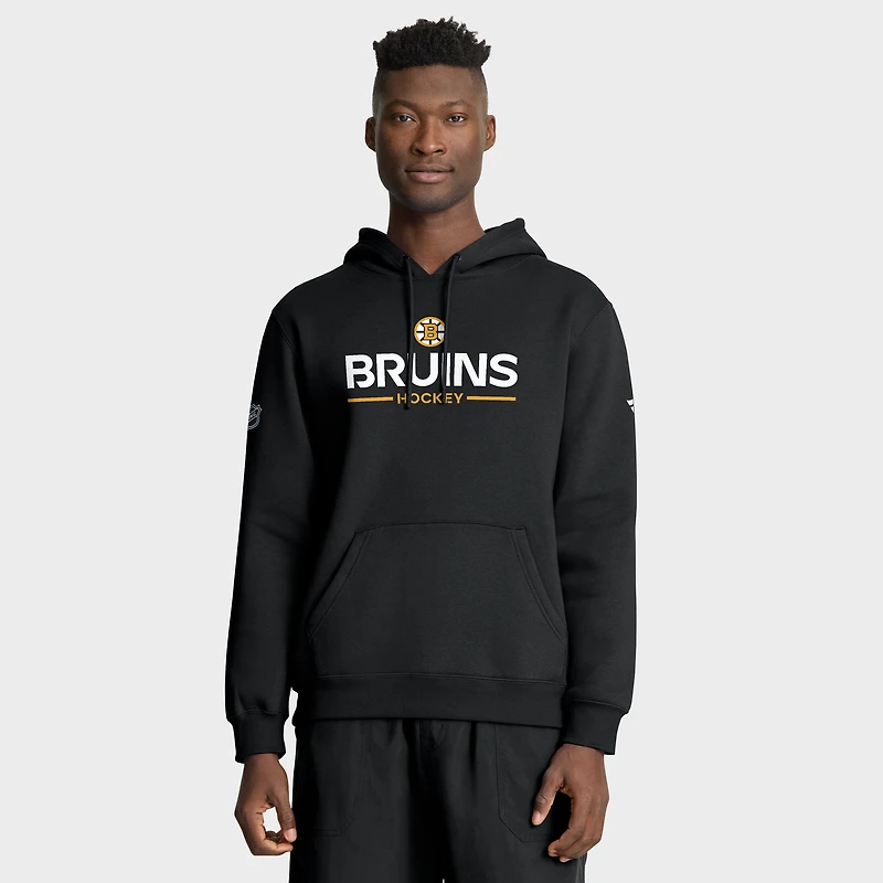 Men's Fanatics Black Boston Bruins Authentic Pro Primary Hoodie