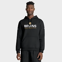 Sweat à capuche Fanatics noir authentique des Bruins de Boston pour homme
